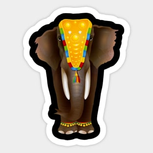 Graceful Indian Elephant Sticker